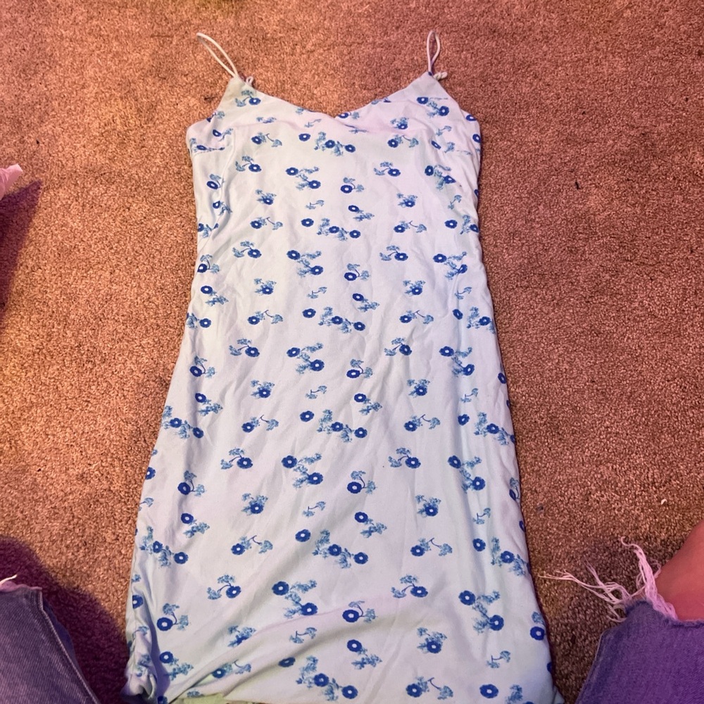 Rue21 Light Blue Floral Chemise